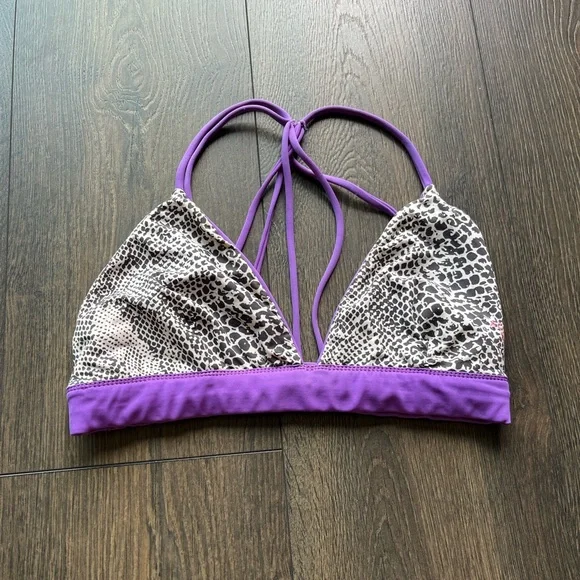 Acacia Swimwear Purple Strappy Bikini - Picture 3 of 6
